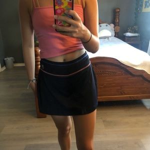 black tennis skirt